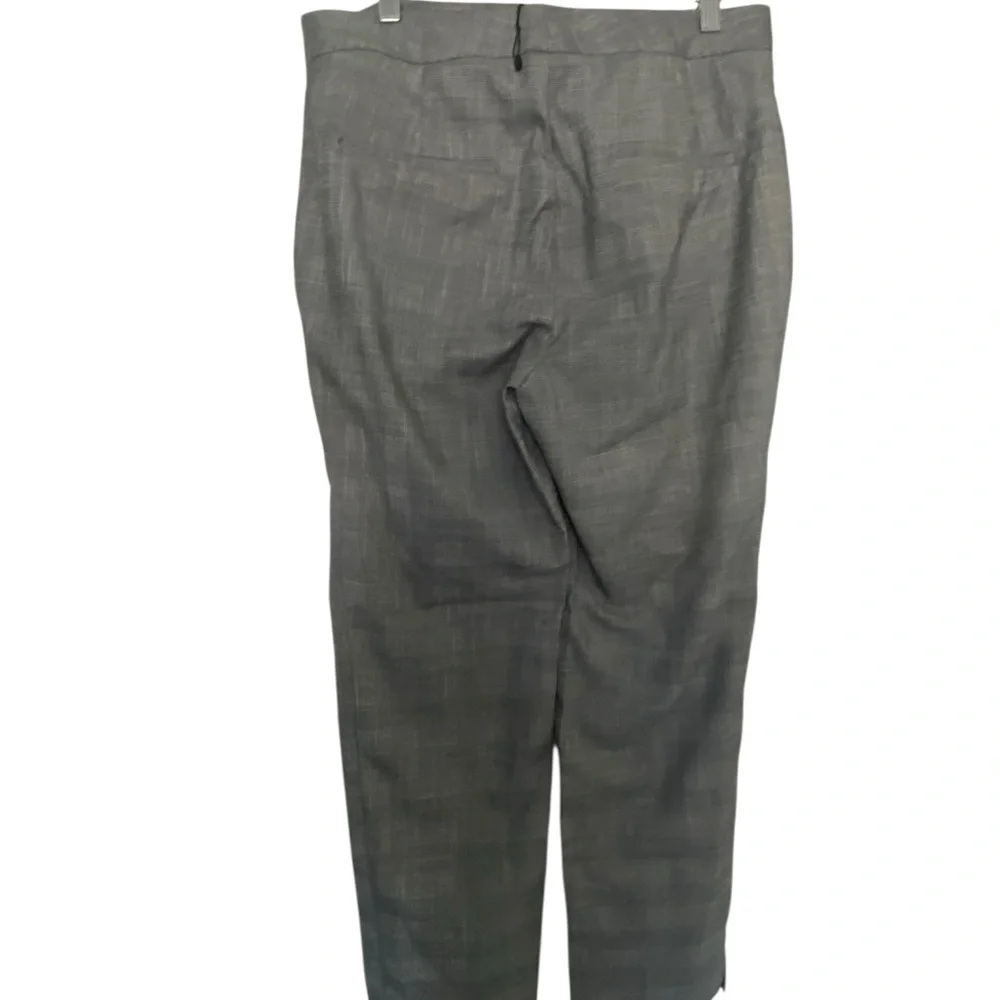ZARA Tailored Gray Plaid Slim-Fit Trousers